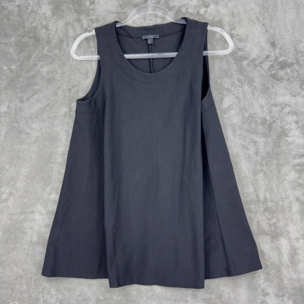 COS Community Of Style Top Womens Small Ponte Knit Minimalist Relaxed Boxy Black